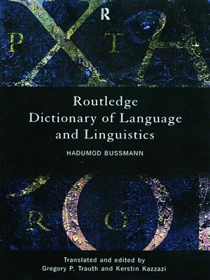 cover image of Routledge Dictionary of Language and Linguistics